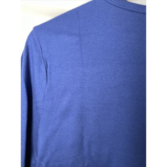 St.‎ John’s Bay Essential Size XL Blue Crewneck Long Sleeve Stretch Cotton New! - Picture 10 of 11